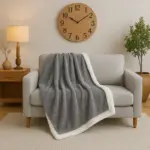 Flannel Sherpa Throw Blanket 125 × 150 cm Flannel Sherpa Throw Blanket 125 × 150 cm
