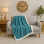 Flannel Sherpa Throw Blanket 125 × 150 cm Flannel Sherpa Throw Blanket 125 × 150 cm