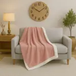 Flannel Sherpa Throw Blanket 125 × 150 cm Flannel Sherpa Throw Blanket 125 × 150 cm