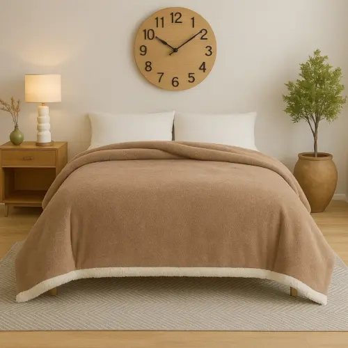 Flannel Sherpa Blanket – 260 x 240 cm