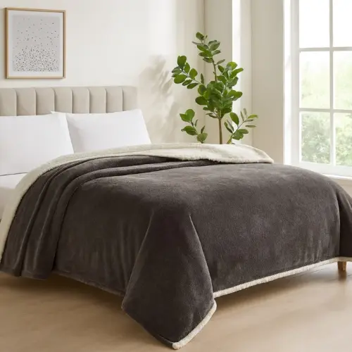 SHERPA COMFORTER 220X240 GREY