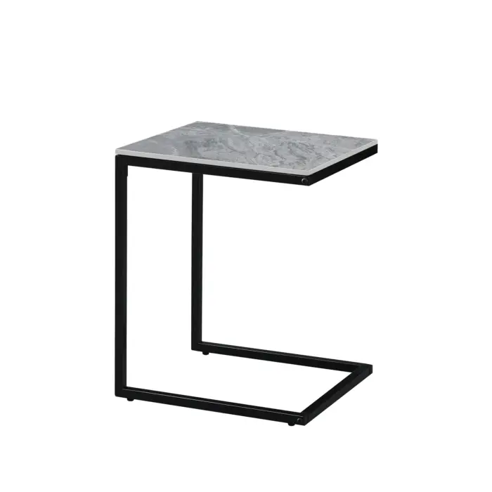 CT-25113 GREY MARBLE (1)-white COCU Side Table