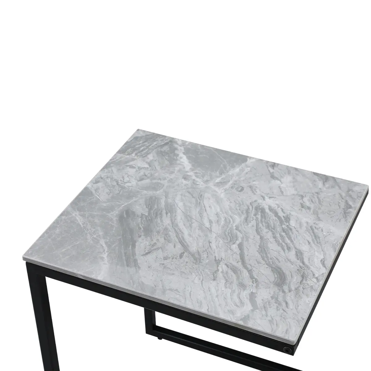 CT-25113 GREY MARBLE (2)-white COCU Side Table