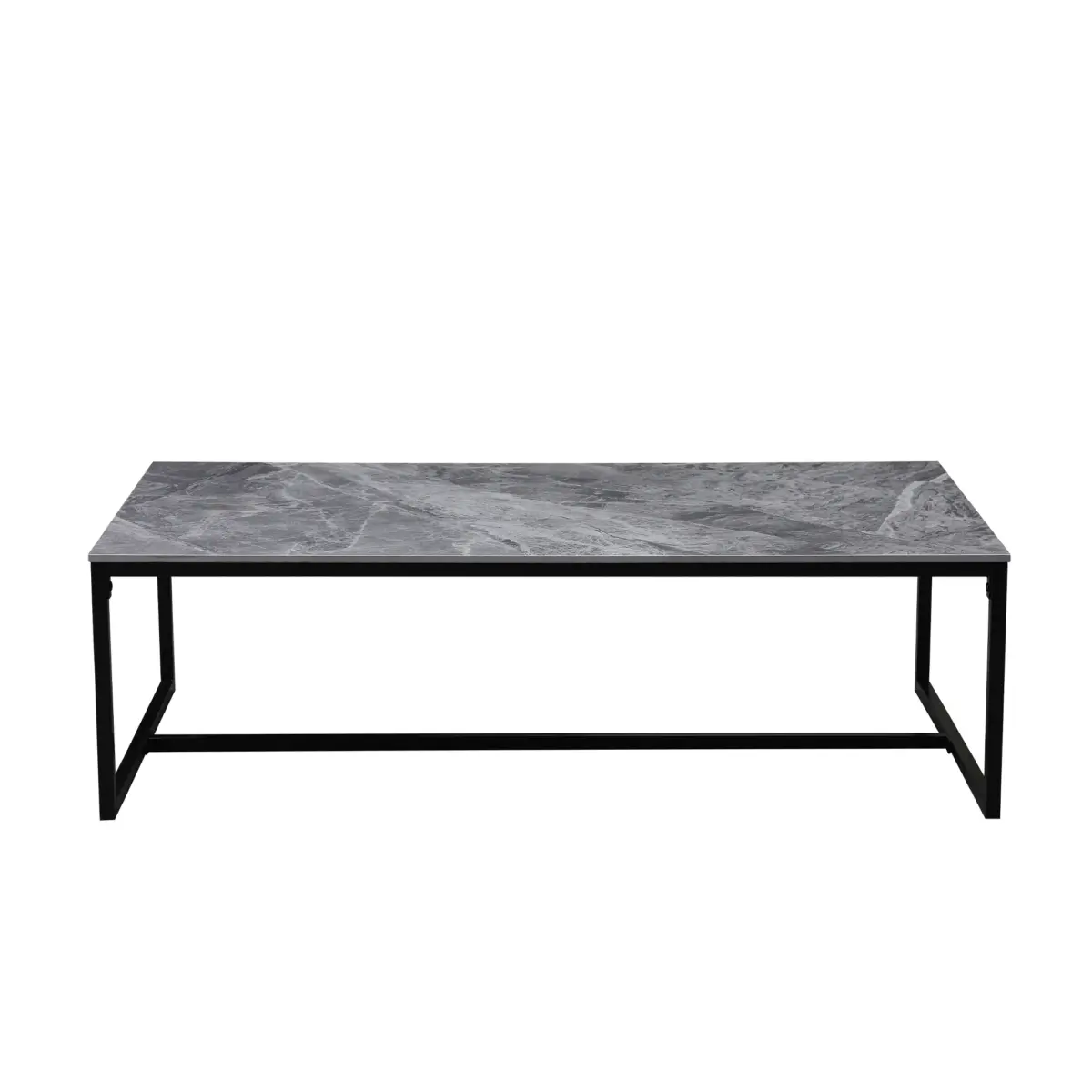 CT-2590 GREY MARBLE (1)-white SINDY Coffee Table