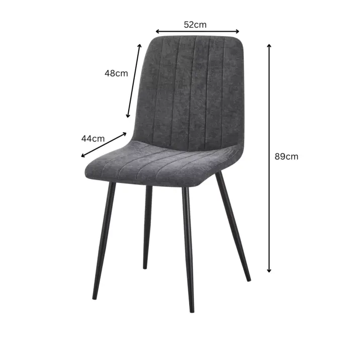 DC-2109 MALOY18-dimensions LINEAR Dining Chair