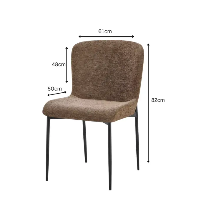 DC-2114 TRESOR-43-dimensions HEATHER Dining Chair