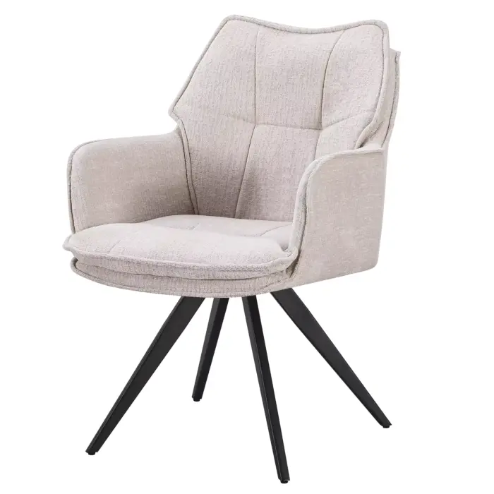 DC-2180 TRESSOR27 (2)-white CARILO Swivel Dining Chair
