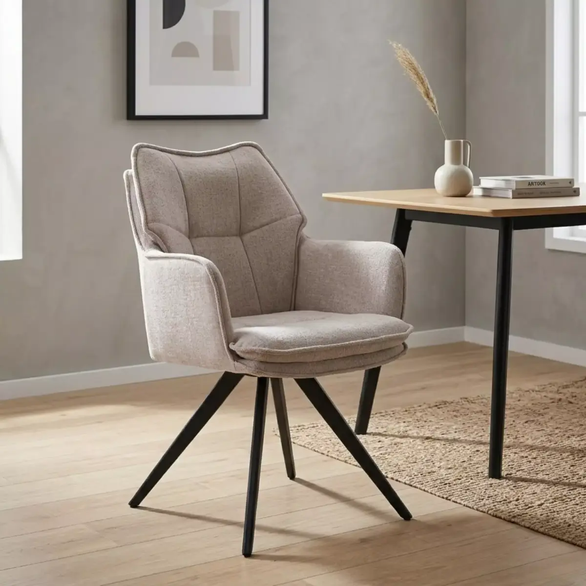 DC-2180 TRESSOR27-lifestyle CARILO Swivel Dining Chair