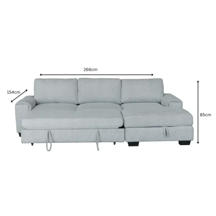 IHS047 SFBED GREY-dimensions BETSY Sofa Bed