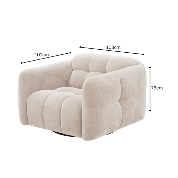 ARGENTA Swivel Armchair