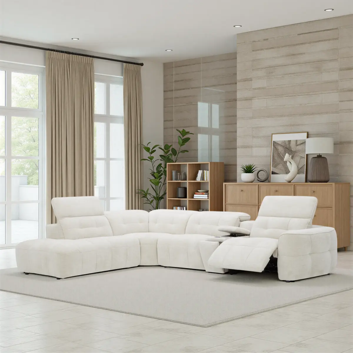KM.7935 L SR2716-2E MATERA Corner Recliner Sofa