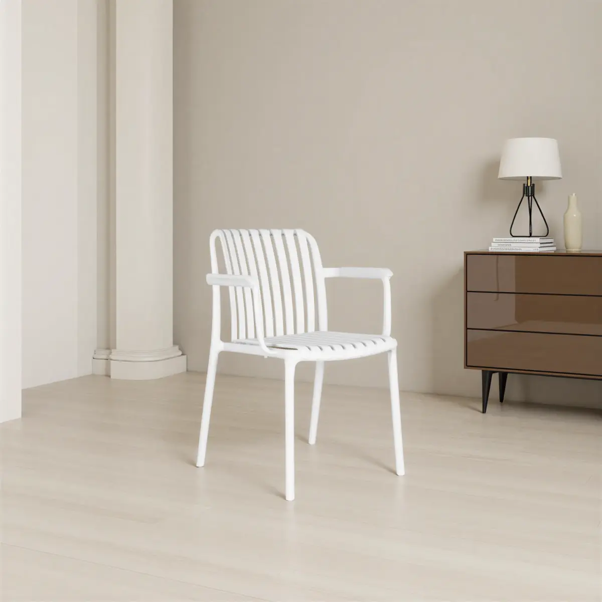 1819 WHITE 70029 SAMONA Plastic Chair