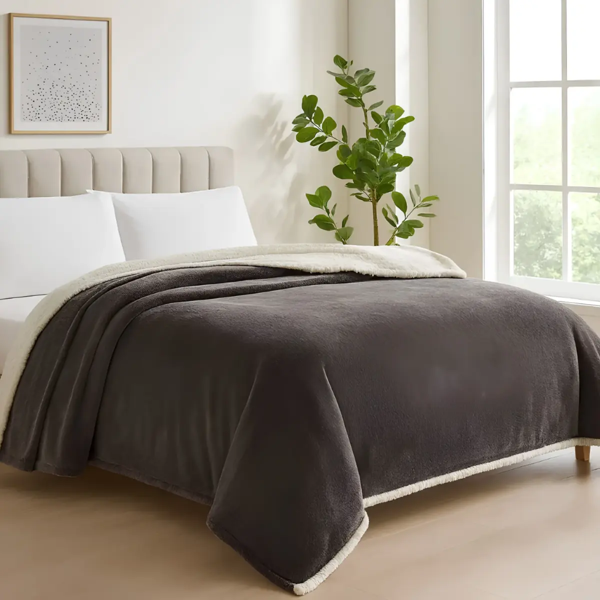 SHERPA COMFORTER 220X240 GREY
