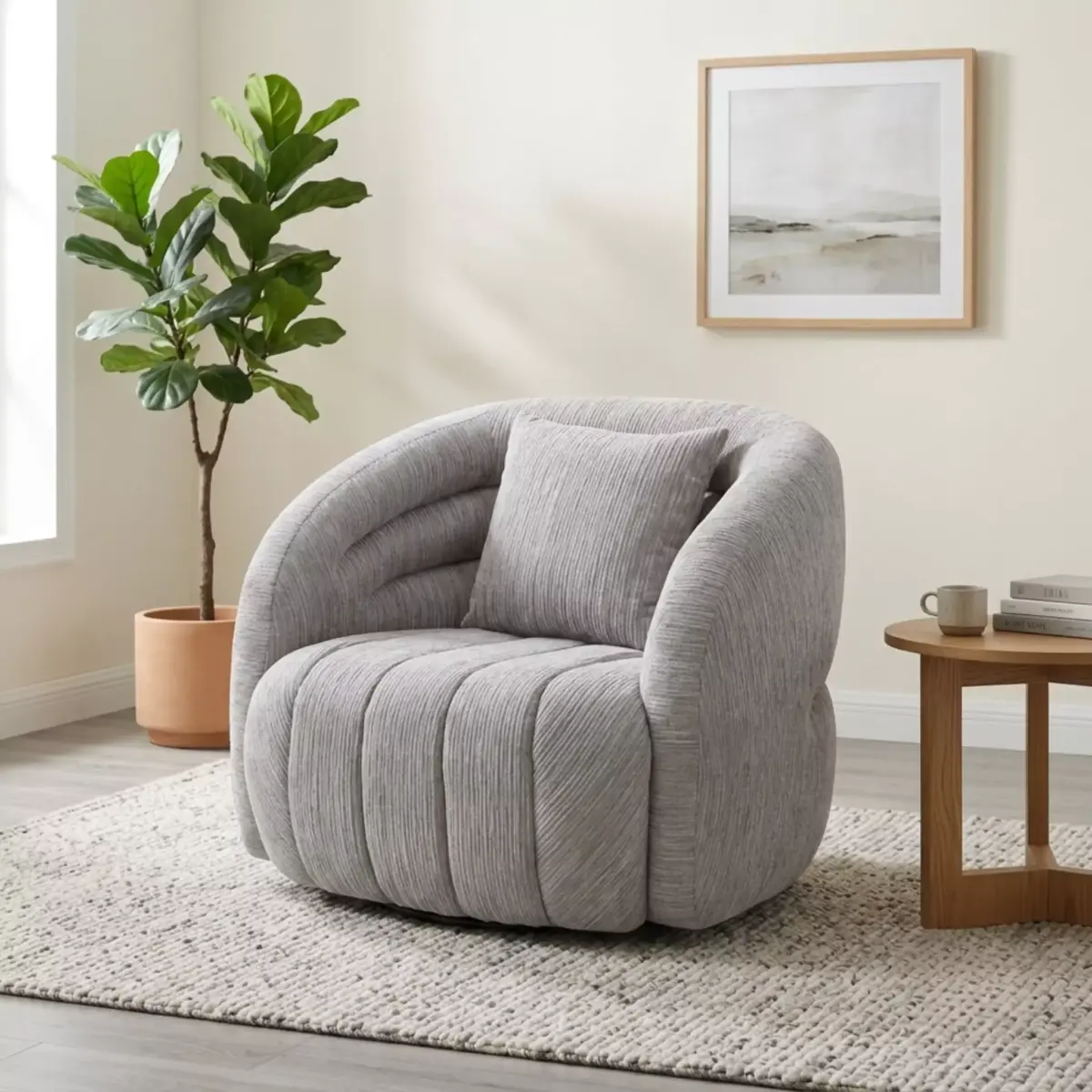 HUESCA Swivel Armchair