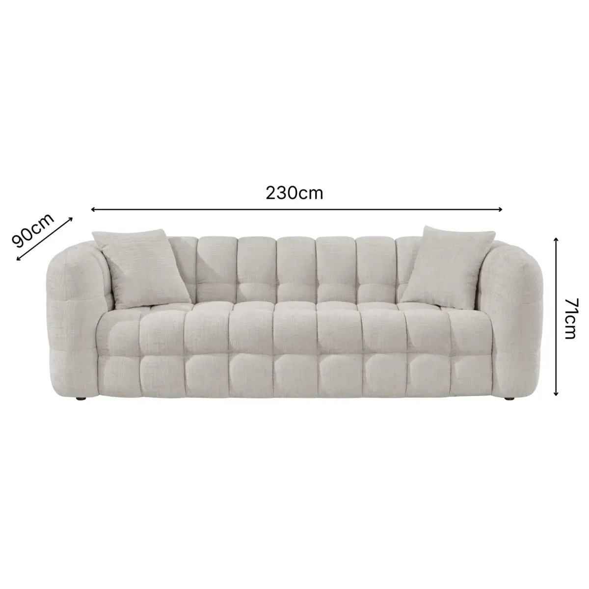 MK-6255 3S JYM638-3 (1) - 1 ELCHE 3 Seater Sofa