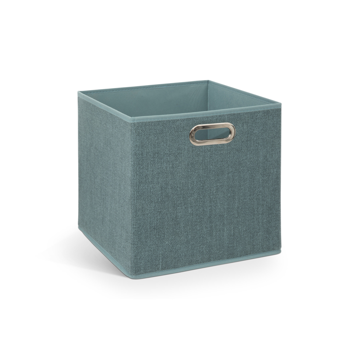 STORAGE BOX 31X31 PETROL LINEN