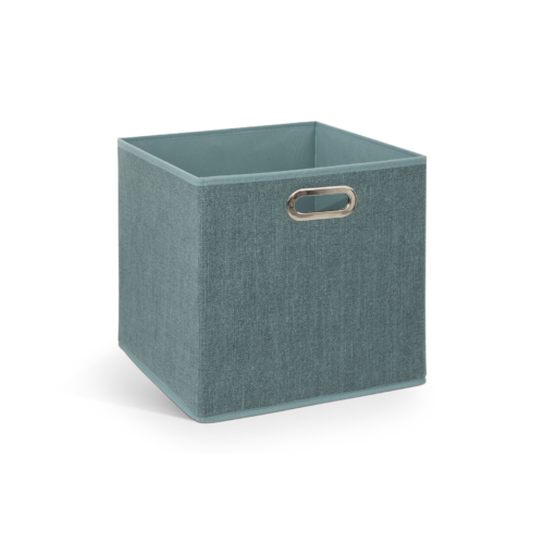 STORAGE BOX 31X31 PETROL LINEN