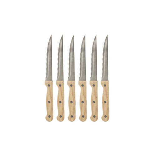Wooden Steak Knives X6