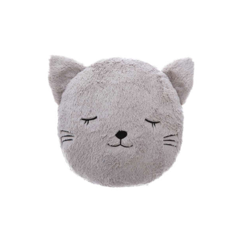 ROUND CAT FAKE FUR CUSHION
