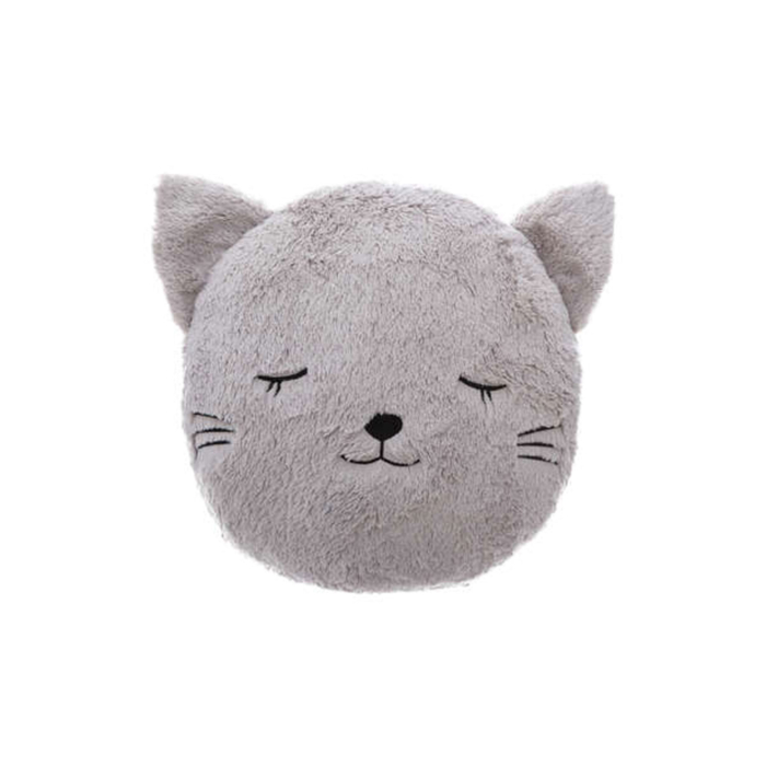 ROUND CAT FAKE FUR CUSHION