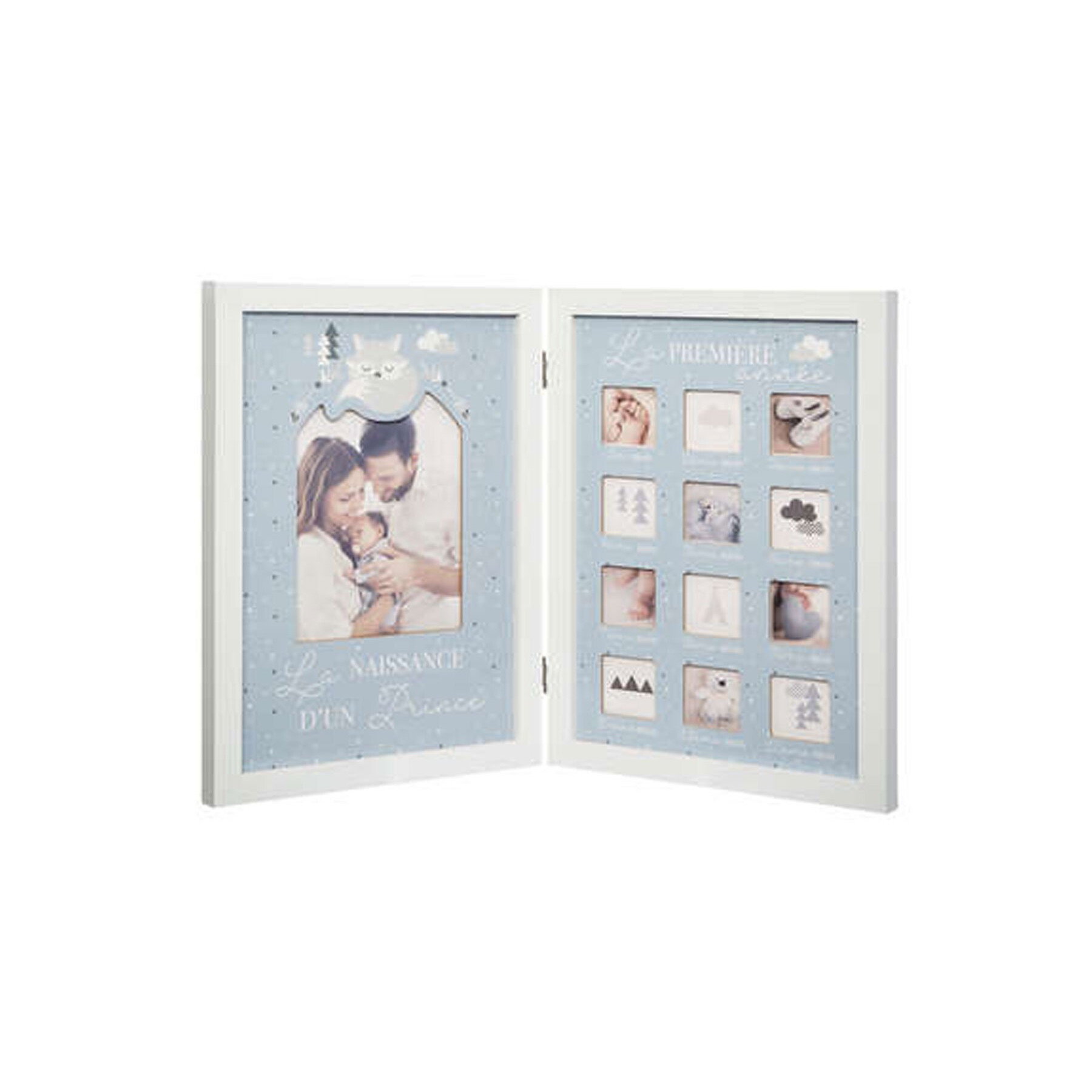 Four Day Photo Montage Frame Blue
