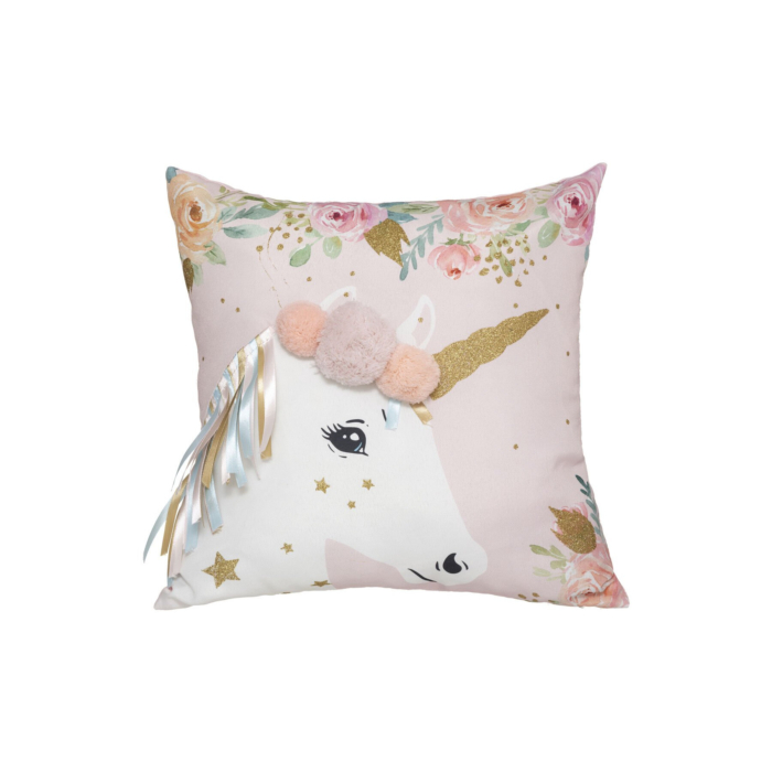 Ribbon Unicorn Cushion