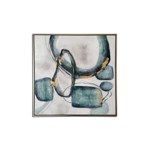 CYAN ABSTRACT SHAPES MODERN