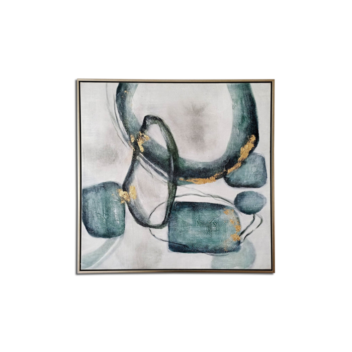 CYAN ABSTRACT SHAPES MODERN