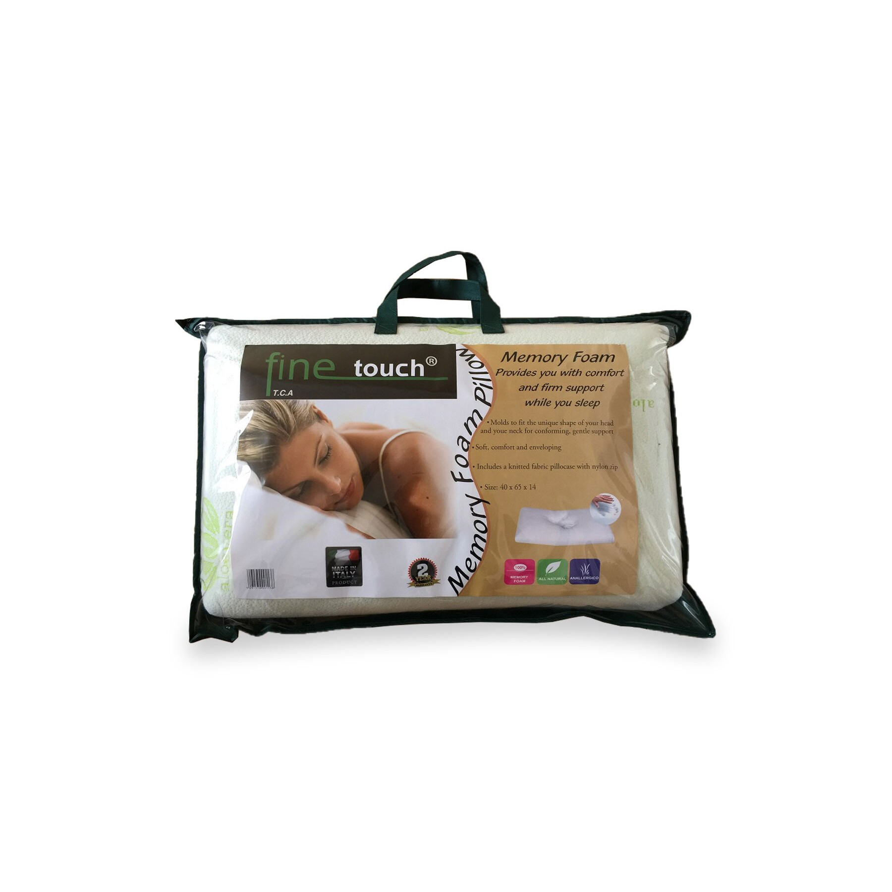 Four Day Memory Foam Pillow 45x65cm