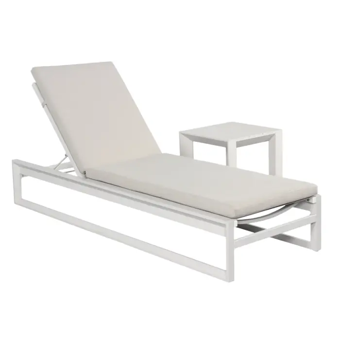 BELLEVUE Sunbed with Side Table