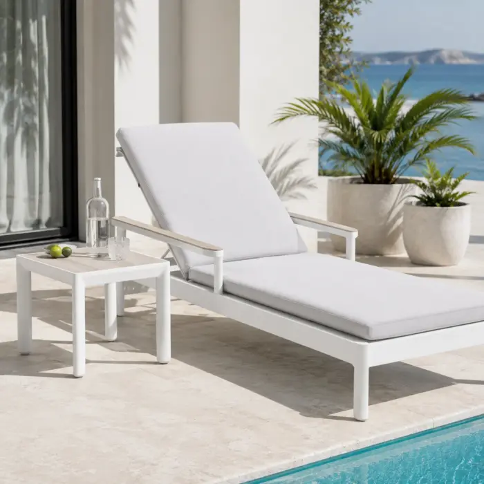 CAYMAN Sunbed with Side Table