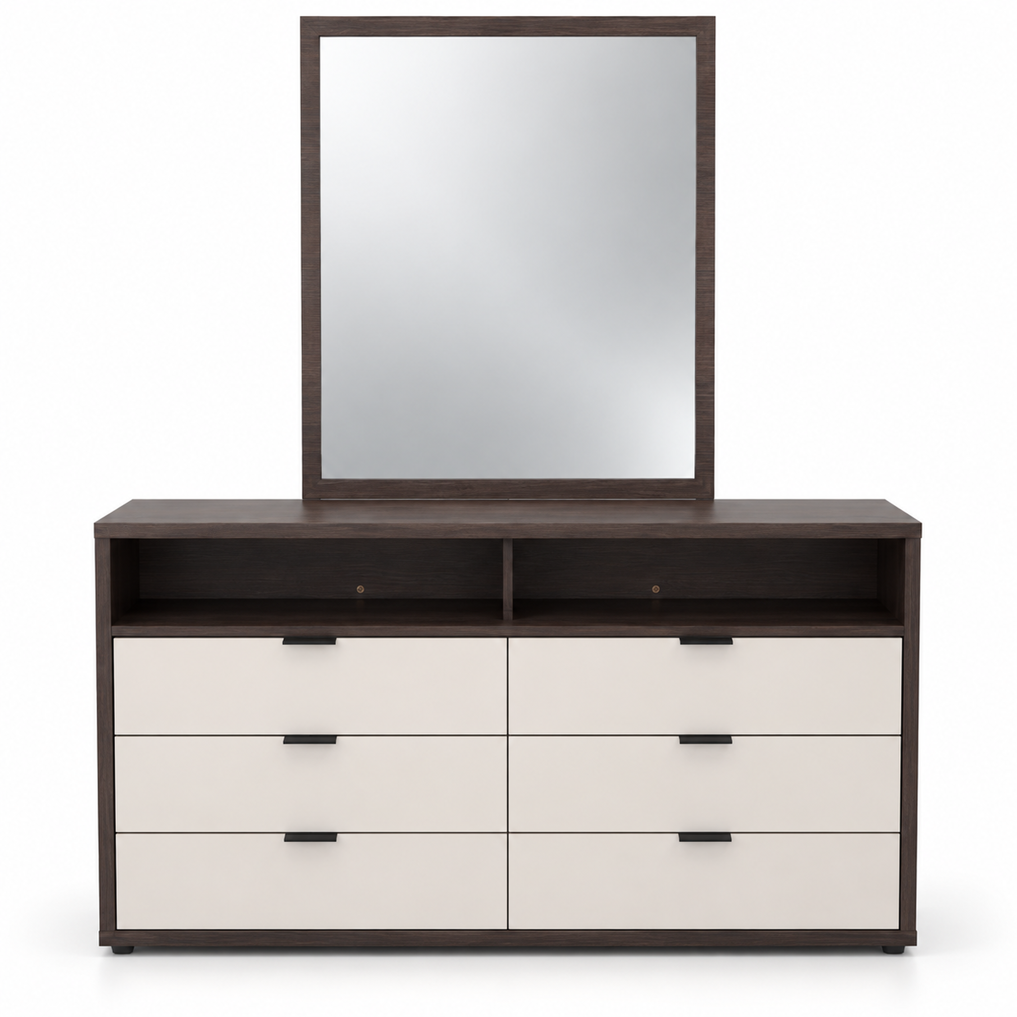 Four Day ENNIS Dresser with Mirror Champagne