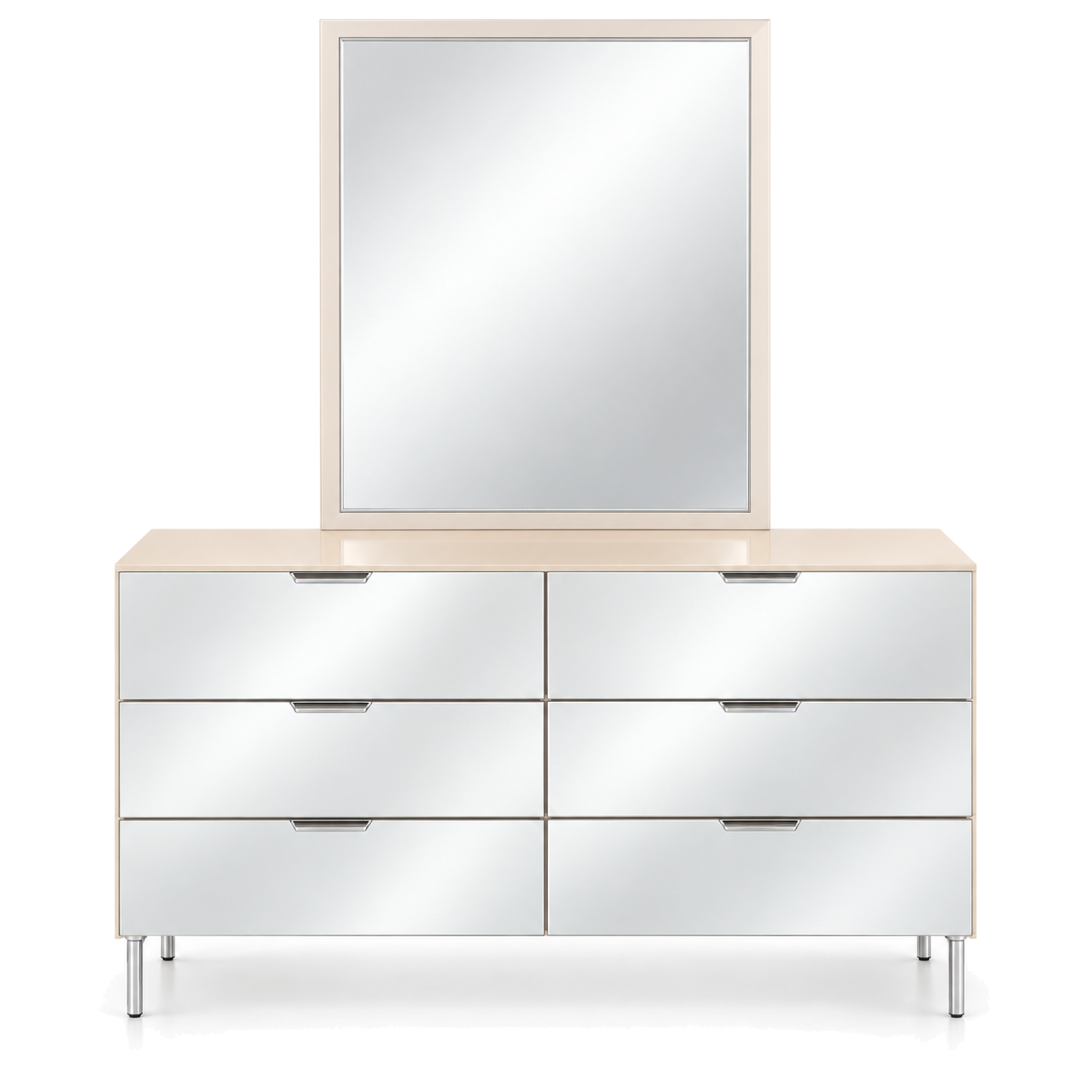 Four Day NAVAN Dresser with Mirror Champagne